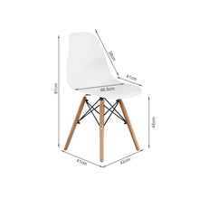 Load image into Gallery viewer, Maya Dining Chair Eiffel Tower Replica - Set of 4 - White
