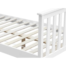 Load image into Gallery viewer, Andes King Single Wooden Bed Frame - White