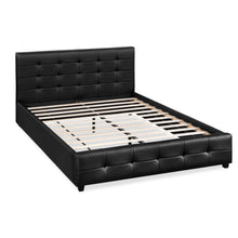 Load image into Gallery viewer, Augusta Queen PU Bed Frame - Black