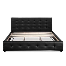 Load image into Gallery viewer, Augusta Super King PU Bed Frame - Black