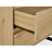 Load image into Gallery viewer, Frohna Tallboy 4 Drawer Chest Dresser - Oak