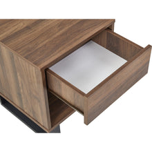 Load image into Gallery viewer, Frohna Wooden Bedside Table Nightstand - Walnut