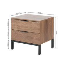 Load image into Gallery viewer, Ocala Wooden Bedside Table - Walnut