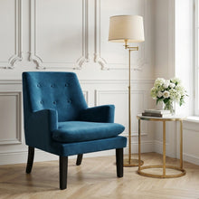 Load image into Gallery viewer, Mila Velvet Armchair - Blue