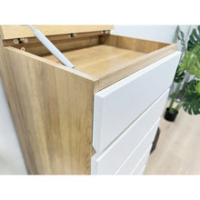 Load image into Gallery viewer, Harris 6 Drawer Tallboy with Mirror - Oak + White