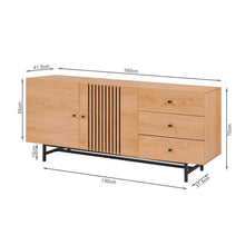Load image into Gallery viewer, Tarkine 1.6m Sideboard Buffet Table - Oak