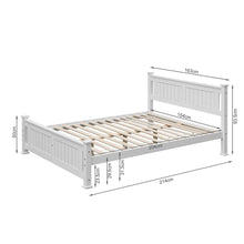 Load image into Gallery viewer, Davraz Queen Wooden Bed Frame - White