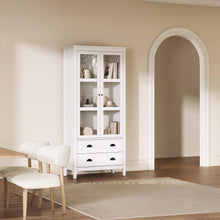 Load image into Gallery viewer, Congo Display Cabinet with 2 Drawer - White