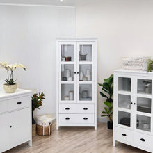 Load image into Gallery viewer, Congo Display Cabinet with 2 Drawer - White