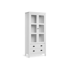 Load image into Gallery viewer, Congo Display Cabinet with 2 Drawer - White