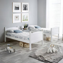 Load image into Gallery viewer, Annan Single Wooden Bunk Bed Frame - White