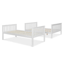 Load image into Gallery viewer, Dome Wooden Triple Bunk Bed - White