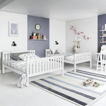 Load image into Gallery viewer, Dome Wooden Triple Bunk Bed - White