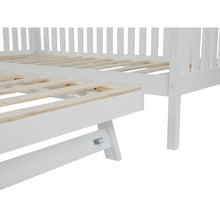 Load image into Gallery viewer, Herbert Single Wooden Trundle Bed Frame - White