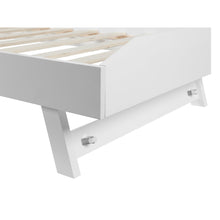 Load image into Gallery viewer, Hobson Single Wooden Trundle Bed Frame - White