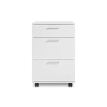 Load image into Gallery viewer, Nakia 3 Drawer Filing Cabinet - White