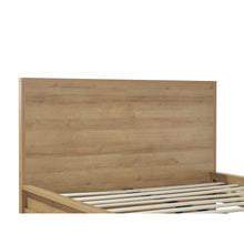 Load image into Gallery viewer, Harris Double Wooden Bed Frame with Storage - Oak
