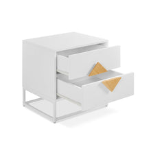 Load image into Gallery viewer, Alaska Wooden Bedside Table - White