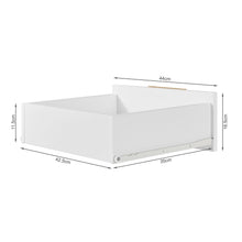 Load image into Gallery viewer, Alaska Wooden Bedside Table - White