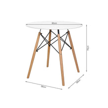 Load image into Gallery viewer, Cena Dining Table Round 80 x 76 cm - White