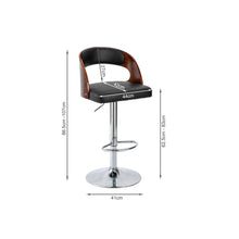 Load image into Gallery viewer, Holt Swivel Bar Stool - Black