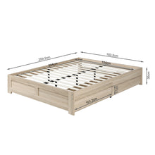 Load image into Gallery viewer, Borneo Queen Storage Bed - Oak