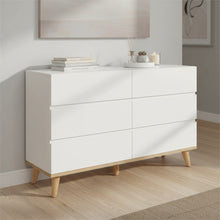 Load image into Gallery viewer, Hudson 6 Drawers Lowboy - White