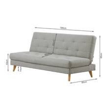 Load image into Gallery viewer, Camden 3 Seater Sofa Bed with Storage - Grey