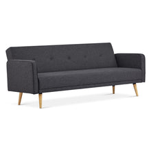Load image into Gallery viewer, Jarrod 3 Seater Sofa Bed - Dark Grey