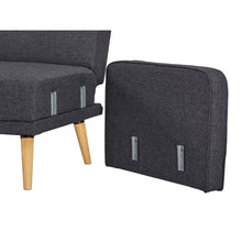 Load image into Gallery viewer, Jarrod 3 Seater Sofa Bed - Dark Grey