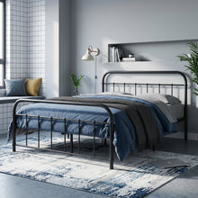 Load image into Gallery viewer, Taylor Double Metal Bed Frame - Black