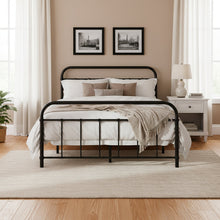Load image into Gallery viewer, Taylor Double Metal Bed Frame - Black