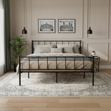 Load image into Gallery viewer, Keira Queen Metal Bed Frame - Black