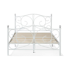 Load image into Gallery viewer, Manaia Double Metal Bed Frame - White