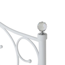Load image into Gallery viewer, Manaia Queen Metal Bed Frame - White