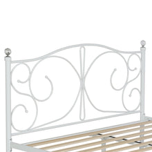 Load image into Gallery viewer, Manaia Queen Metal Bed Frame - White