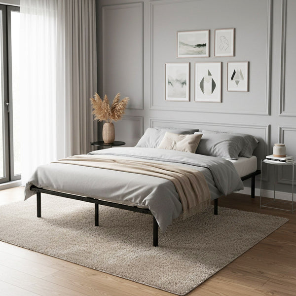 Graham Double Metal Bed Frame - Black
