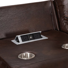 Load image into Gallery viewer, Mandan Manual Recliner Corner Sofa - Brown