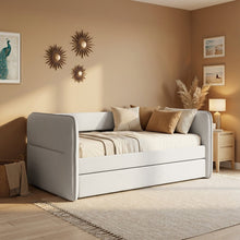 Load image into Gallery viewer, Joyce Single Trundle Bed Frame - Pearl