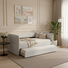 Load image into Gallery viewer, Joyce Single Trundle Bed Frame - Pearl