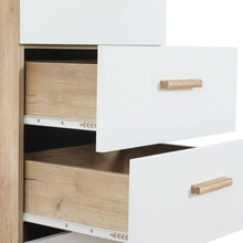 Load image into Gallery viewer, Alton Slim Tallboy 6 Drawers - Natural + White