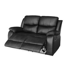 Load image into Gallery viewer, Wilson Manual 2 Seater Recliner Sofa - Black