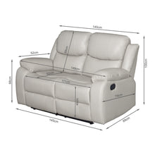 Load image into Gallery viewer, Wilson Manual 2 Seater Recliner Sofa - Beige