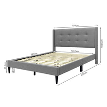 Load image into Gallery viewer, Sealy Double Bed Frame - Light Grey