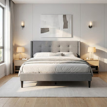 Load image into Gallery viewer, Sealy Double Bed Frame - Light Grey