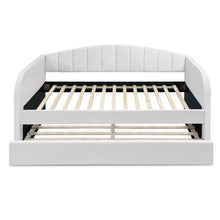 Load image into Gallery viewer, Majura Single Trundle Bed Frame - Cream