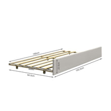 Load image into Gallery viewer, Castle Single Velvet Trundle Bed Frame - Beige