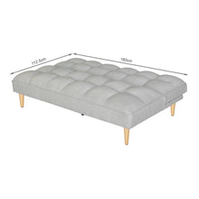 Load image into Gallery viewer, Barton 3 Seater Sofa Bed - Light Grey
