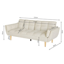 Load image into Gallery viewer, Dover 3 Seater Sofa Bed - Beige