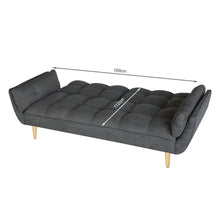Load image into Gallery viewer, Dover 3 Seater Sofa Bed - Dark Grey